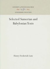 book Selected Sumerian and Babylonian Texts