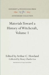 book Materials Toward a History of Witchcraft, Volume 1