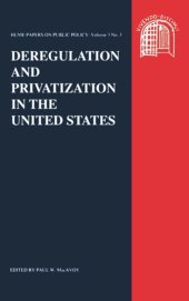 book Deregulation and Privatisation: Hume Papers on Public Policy 3.3