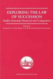 book Exploring the Law of Succession: Studies National, Historical and Comparative