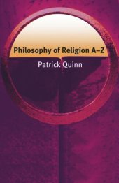 book Philosophy of Religion A–Z