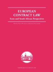 book European Contract Law: Scots and South African Perspectives