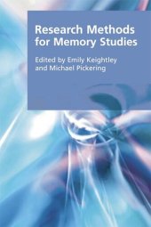 book Research Methods for Memory Studies