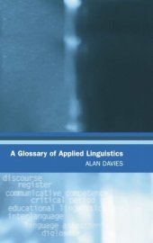 book A Glossary of Applied Linguistics