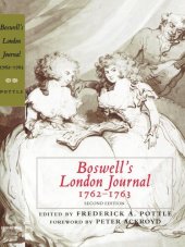 book Boswell's London Journal, 1762–1763