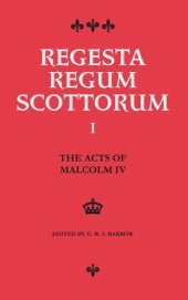 book The Acts of Malcolm IV (1153-1165)