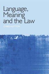 book Language, Meaning and the Law