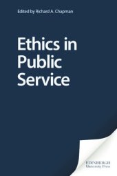 book Ethics in Public Service