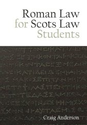 book Roman Law for Scots Law Students