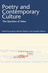 book Poetry And Contemporary Culture: The Question of Value