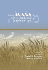 book Melilah: Manchester Journal of Jewish Studies (2011)