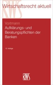 book Aufklärungs- und Beratungspflichten der Banken