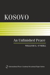 book Kosovo: An Unfinished Peace