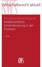 book Arbeitsrechtliche Umstrukturierung in der Insolvenz