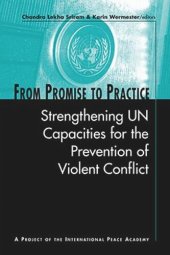 book From Promise to Practice: Strengthening UN Capacities for the Prevention of Conflict