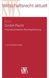 book BAND GmbH-Recht: Höchstrichterliche Rechtsprechung