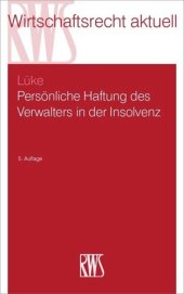 book Persönliche Haftung des Verwalters in der Insolvenz