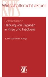 book Haftung von Organen in Krise und Insolvenz