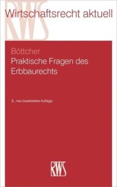 book Praktische Fragen des Erbbaurechts