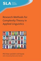 book Research Methods for Complexity Theory in Applied Linguistics