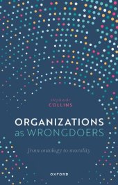 book Organizations as Wrongdoers: From Ontology to Morality