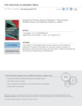 book Support for Forensic Science Research: Improving the Scientific Role of the National Institute of Justice