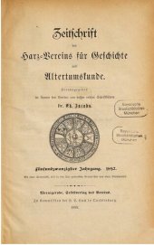 book Zeitschrift des Harz-Vereins für Geschichte und Alterthumskunde