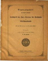 book Ergänzungsheft zum neunten Jahrgange der Zeitschrift des Harz-Vereins für Geschichte und Alterthumskunde