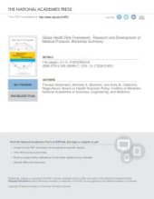 book Global Health Risk Framework: Research and Development of Medical Products: Workshop Summary