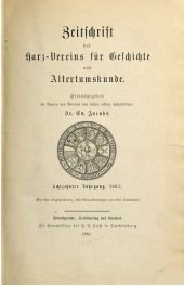 book Zeitschrift des Harz-Vereins für Geschichte und Alterthumskunde