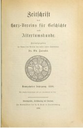 book Zeitschrift des Harz-Vereins für Geschichte und Alterthumskunde