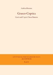 book Graeco-Coptica: Greek and Coptic Clause Patterns