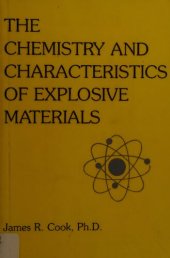 book The Chemistry and Characteristics of Explosive Materials