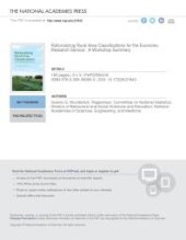 book Rationalizing Rural Area Classifications for the Economic Research Service: A Workshop Summary