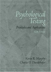 book Psychological Testing: Principles and Applications 6th Edition