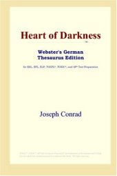 book Heart of Darkness (Webster's German Thesaurus Edition)