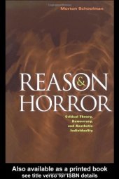 book Reason and Horror: Critical Theory, Democracy and Aesthetic Individuality