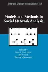 book Models and Methods in Social Network Analysis (Structural Analysis in the Social Sciences)