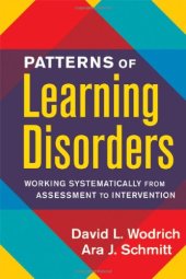 book Patterns of Learning Disorders: Working Systematically from Assessment to Intervention (The Guilford School Practitioner Series)