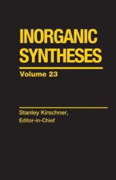 book Inorganic Syntheses (Volume 23)