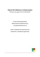 book Vitamin B12 Deficiency in Clinical Practice: "Doctor, you gave me my life back!"