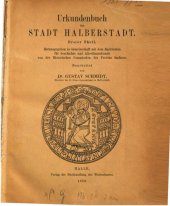 book Urkundenbuch der Stadt Halberstadt