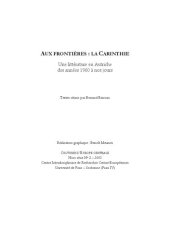 book AUX FRONTIÈRES : LA CARINTHIE Une littérature en Autriche des années 1960 à nos jours