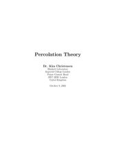 book Percolation theory