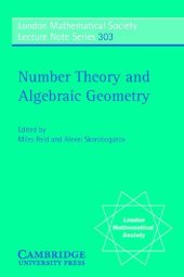 book Number Theory and Algebraic Geometry (London Mathematical Society Lecture Note Series, Series Number 303)