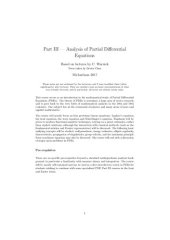 book Analysis of Partial Differential Equations