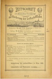 book Zeitschrift des Deutschen Vereins zur Förderung der Luftschifffahrt