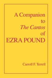 book A Companion to The Cantos of Ezra Pound