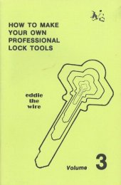 book How to Make Your Own Professional Lock Tools Volume 3