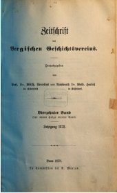 book Zeitschrift des Bergischen Geschichtsvereins